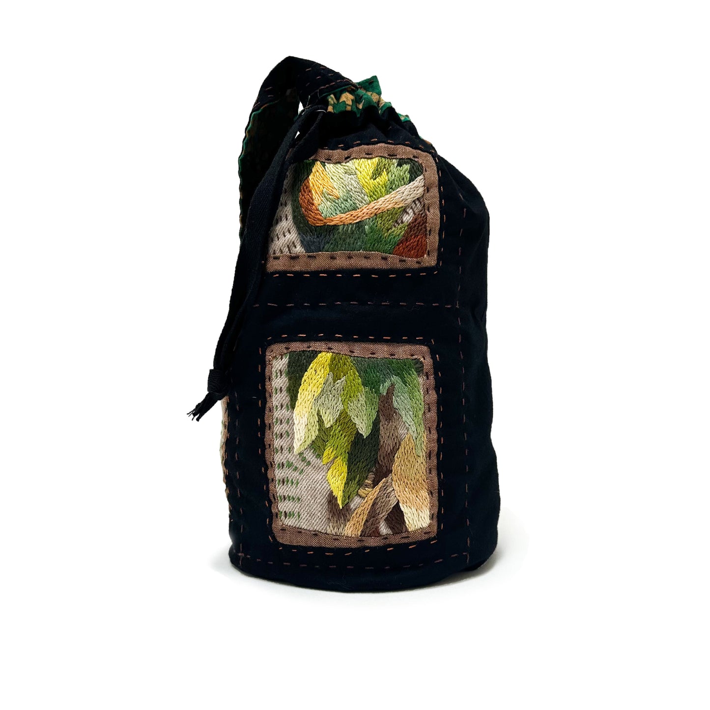 Falling Leaves Bucket bag with strap