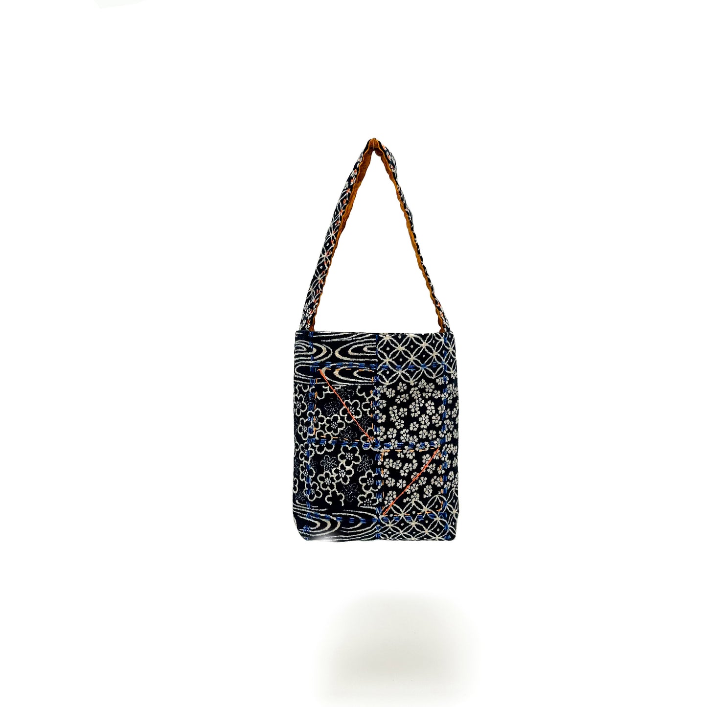 13 Indigo Flowers Mini Tote/Keeper